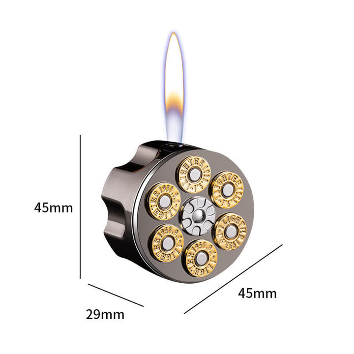 Briquet au butane rechargeable en forme de chargeur de balles créatif
