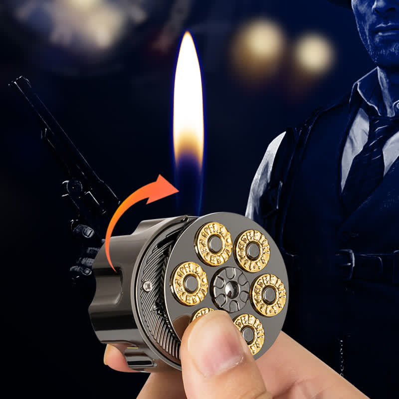 Briquet au butane rechargeable en forme de chargeur de balles créatif