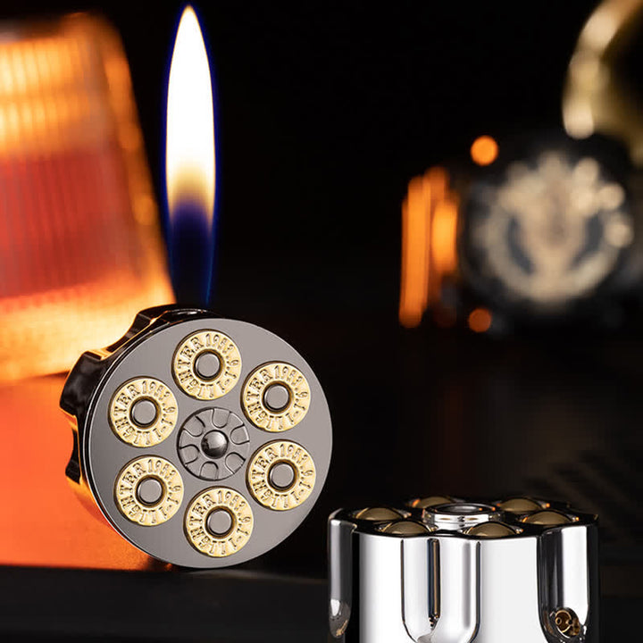 Briquet au butane rechargeable en forme de chargeur de balles créatif