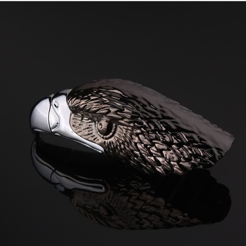 Briquet au butane rechargeable en forme de tête d'aigle créatif