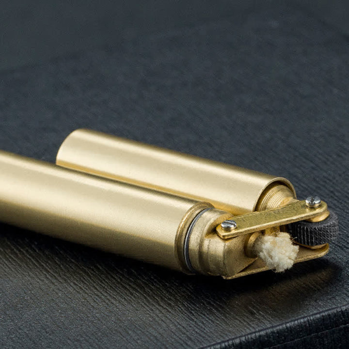 Briquet à huile rechargeable pliable cylindrique Nunchaku