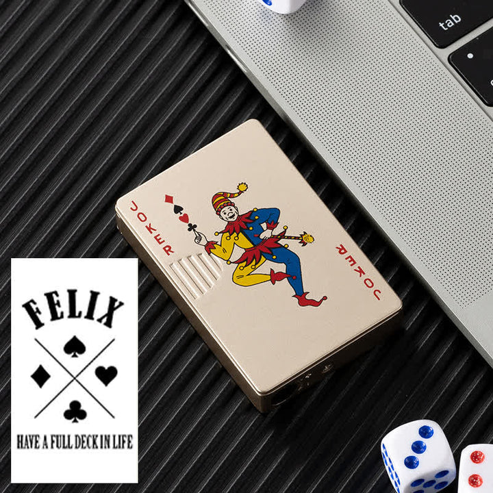 Cartes de poker personnalisées Briquet au butane rechargeable au dos personnalisé