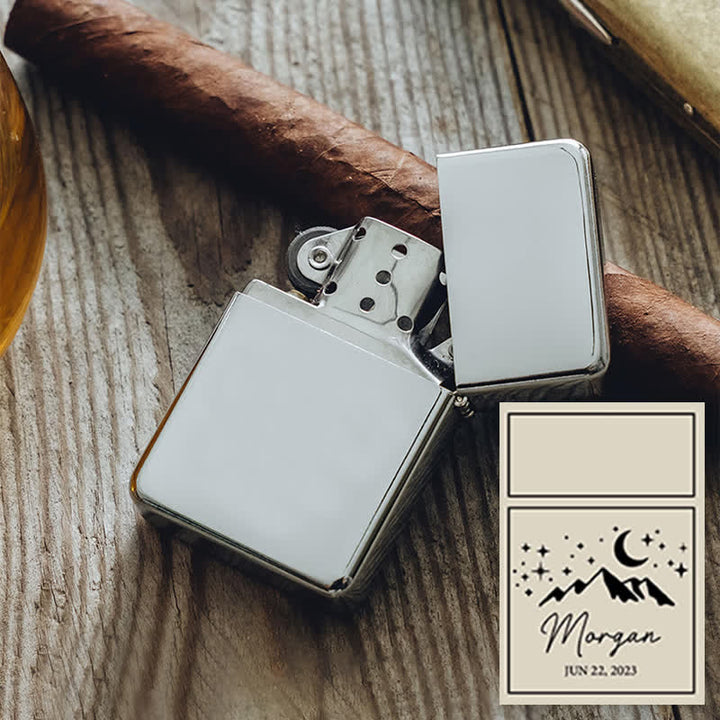 Briquet à kérosène rechargeable personnalisé unique