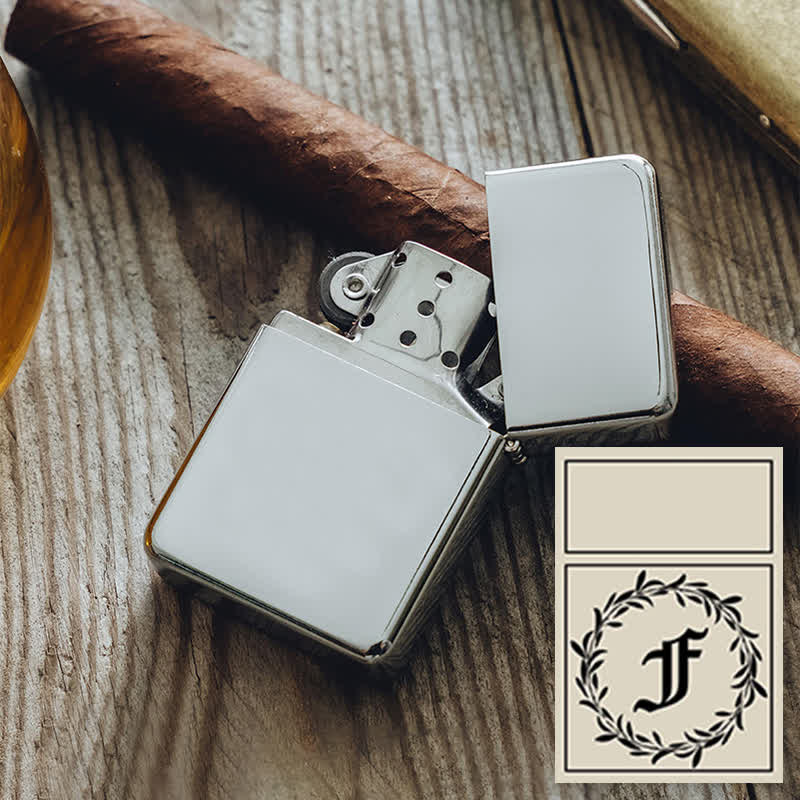 Briquet à kérosène rechargeable personnalisé unique