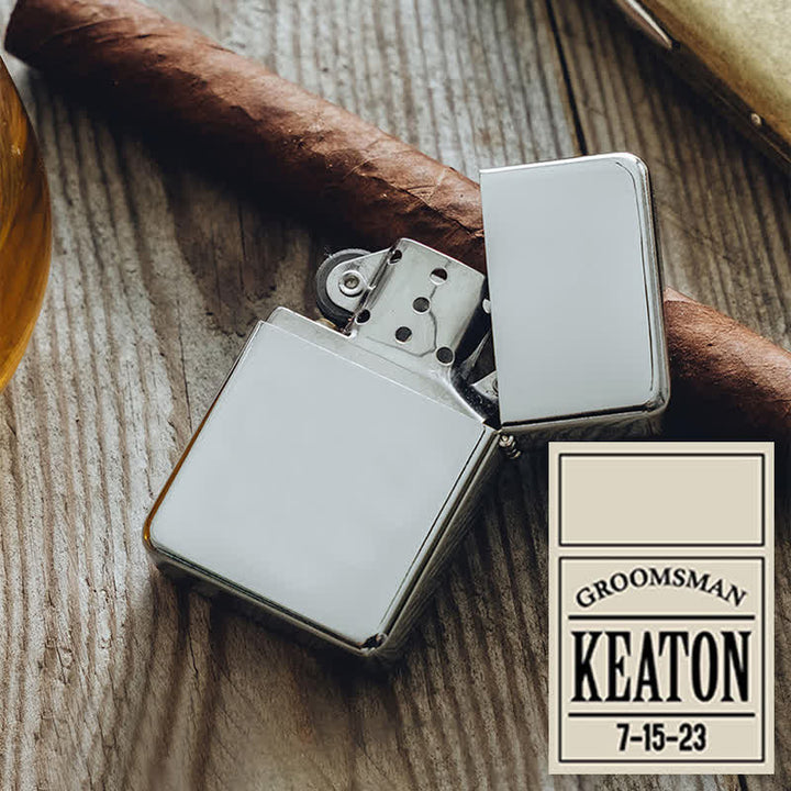 Briquet à kérosène rechargeable personnalisé unique