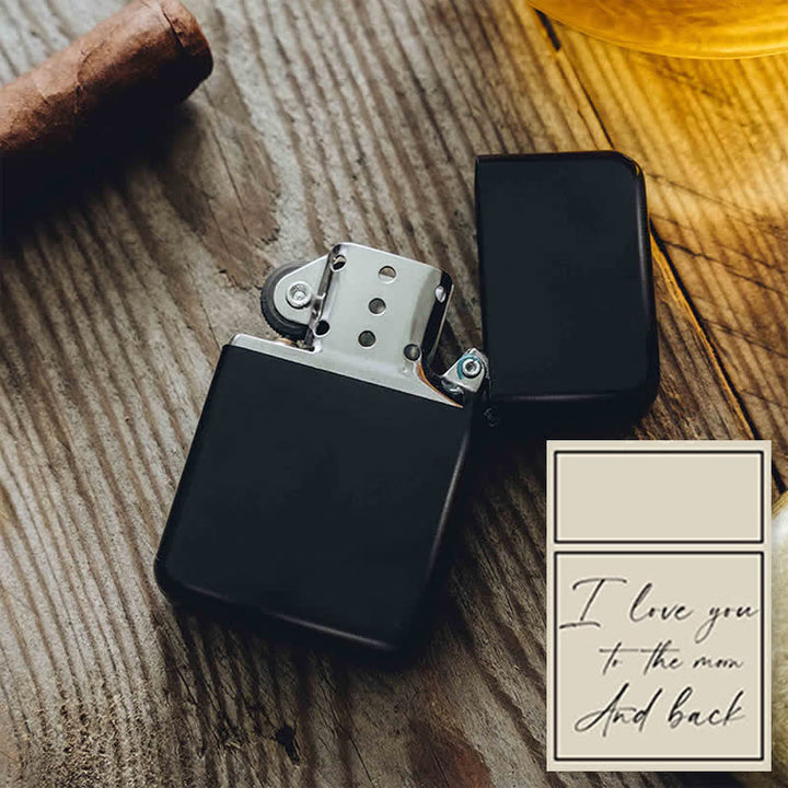 Briquet à kérosène rechargeable personnalisé unique