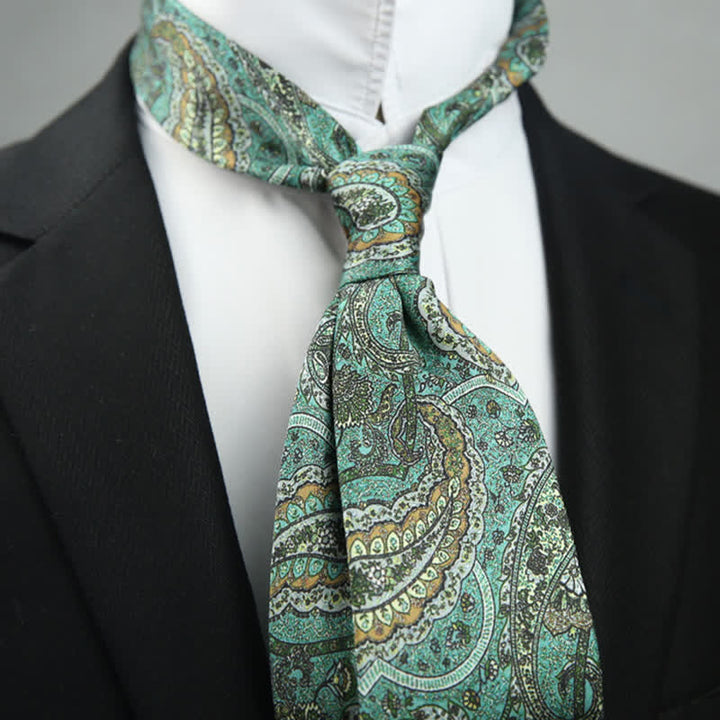 Cravate de mariage à imprimé floral cachemire pour homme, style Exotic Romance