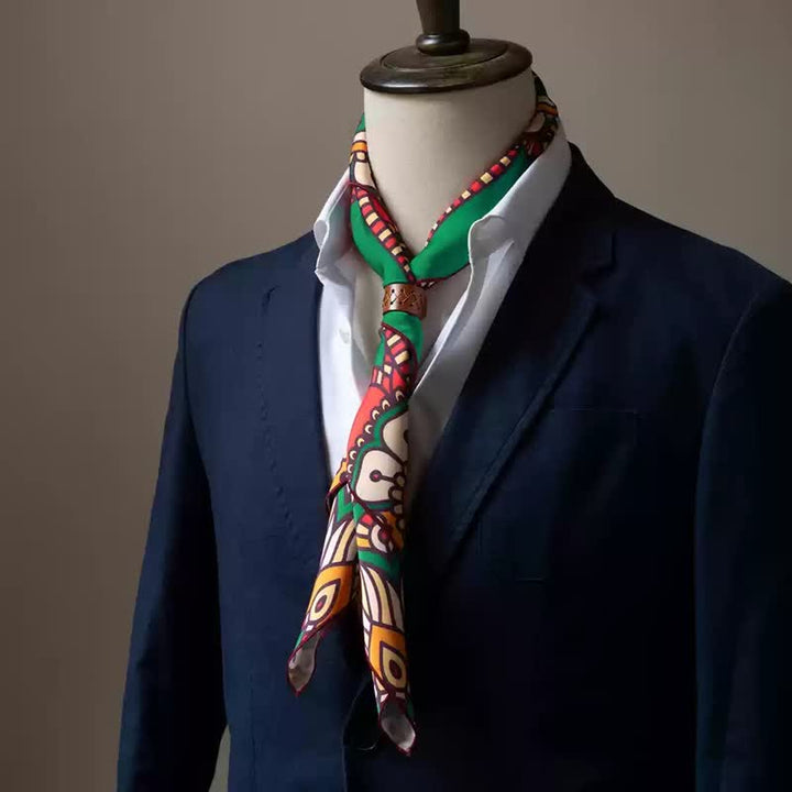 Grand foulard carré élégant à imprimé cachemire classique de style britannique