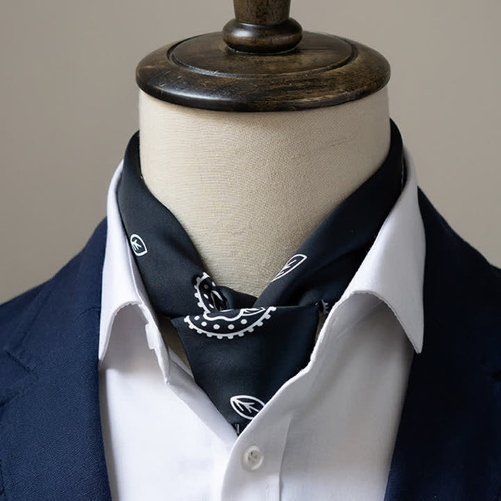 Grand foulard carré élégant à imprimé cachemire classique de style britannique