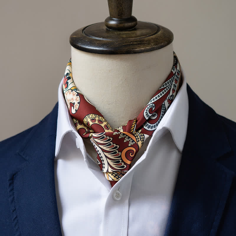 Grand foulard carré élégant à imprimé cachemire classique de style britannique