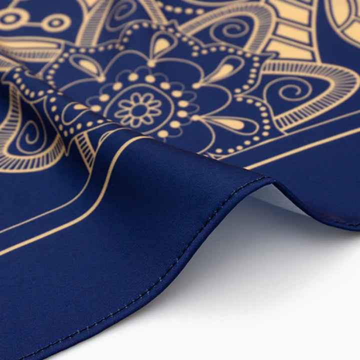 Grand foulard carré élégant à imprimé cachemire classique de style britannique