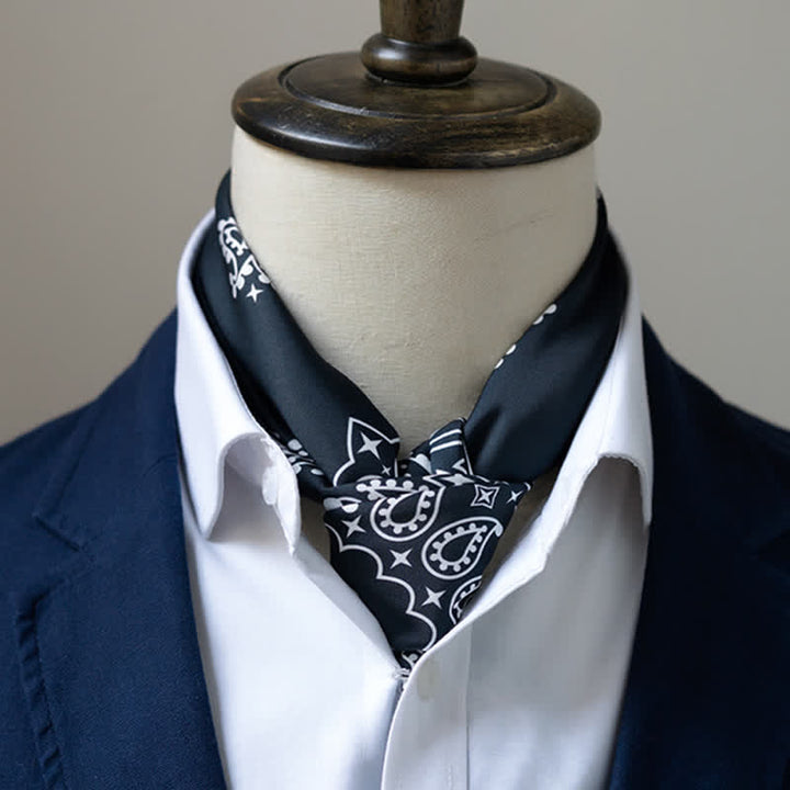 Grand foulard carré élégant à imprimé cachemire classique de style britannique