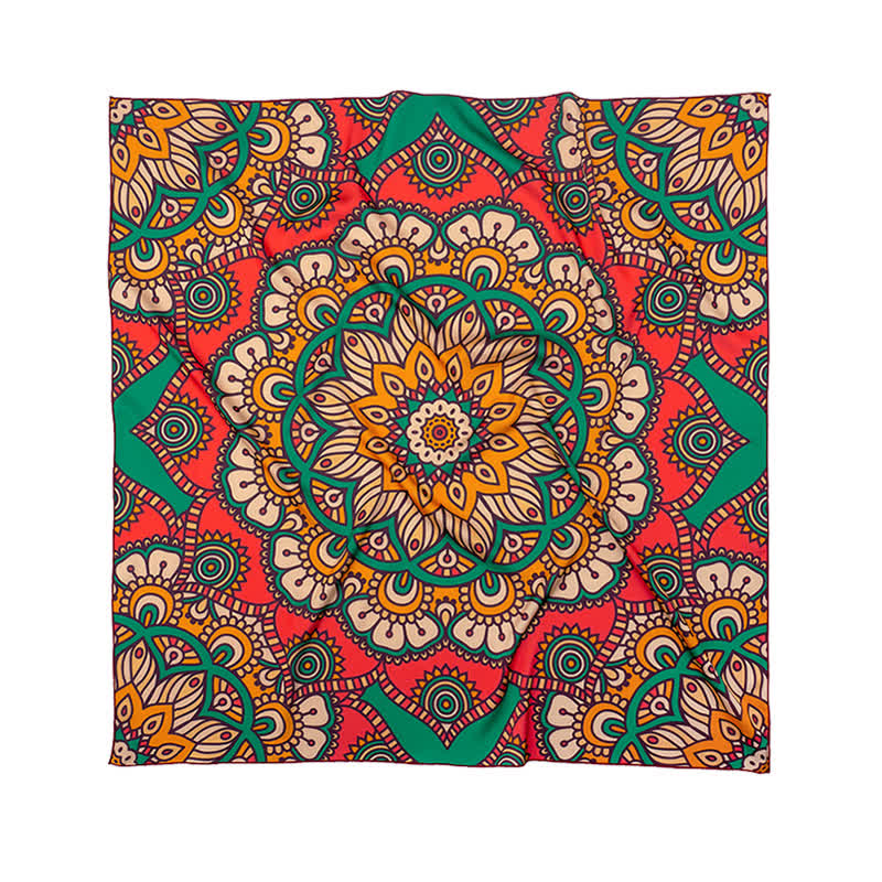 Grand foulard carré élégant à imprimé cachemire classique de style britannique