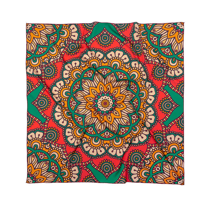 Grand foulard carré élégant à imprimé cachemire classique de style britannique