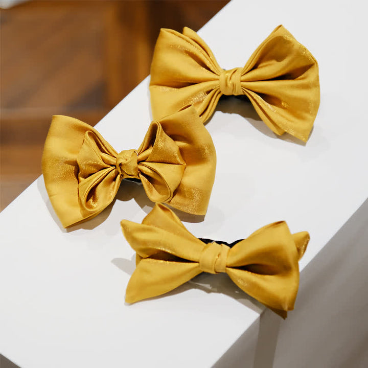 Nœud papillon surdimensionné à pointes pour homme Golden Life de forme unique