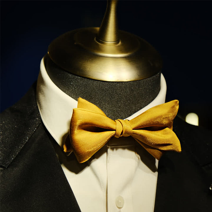 Nœud papillon surdimensionné à pointes pour homme Golden Life de forme unique