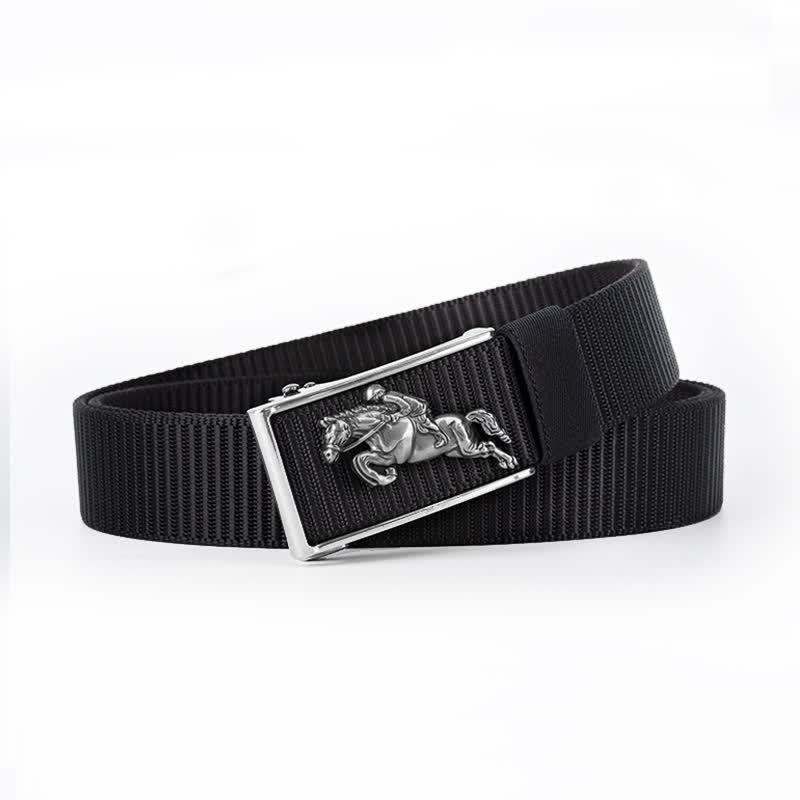 Ceinture en nylon à boucle automatique pour homme avec boucle automatique pour l'équitation