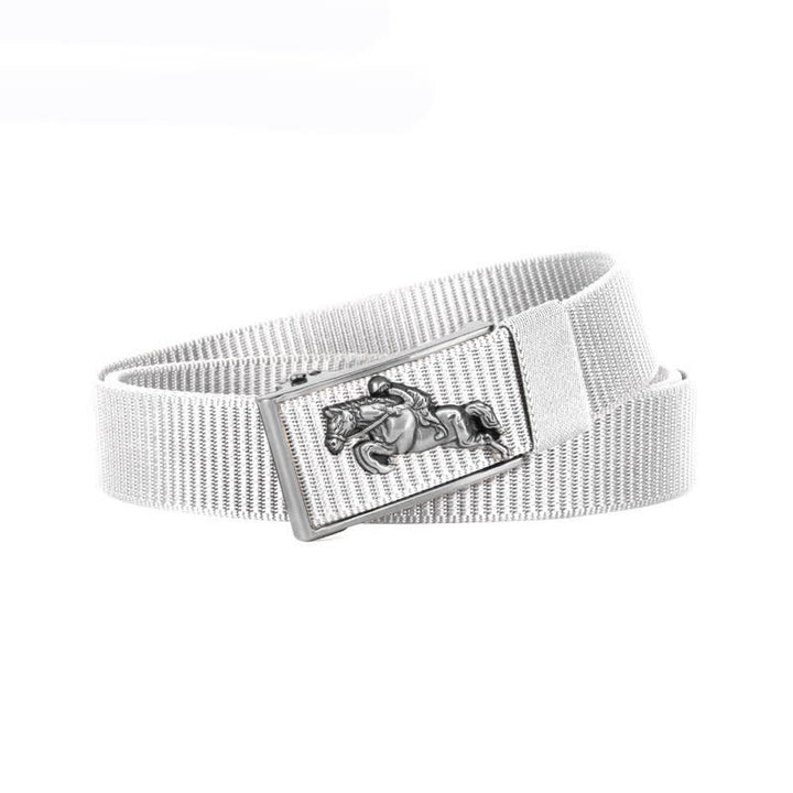 Ceinture en nylon à boucle automatique pour homme avec boucle automatique pour l'équitation
