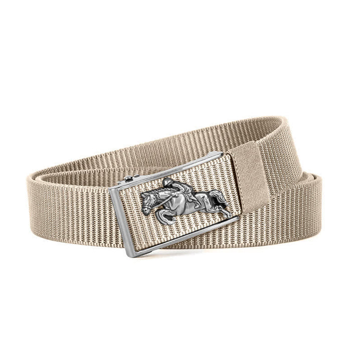 Ceinture en nylon à boucle automatique pour homme avec boucle automatique pour l'équitation