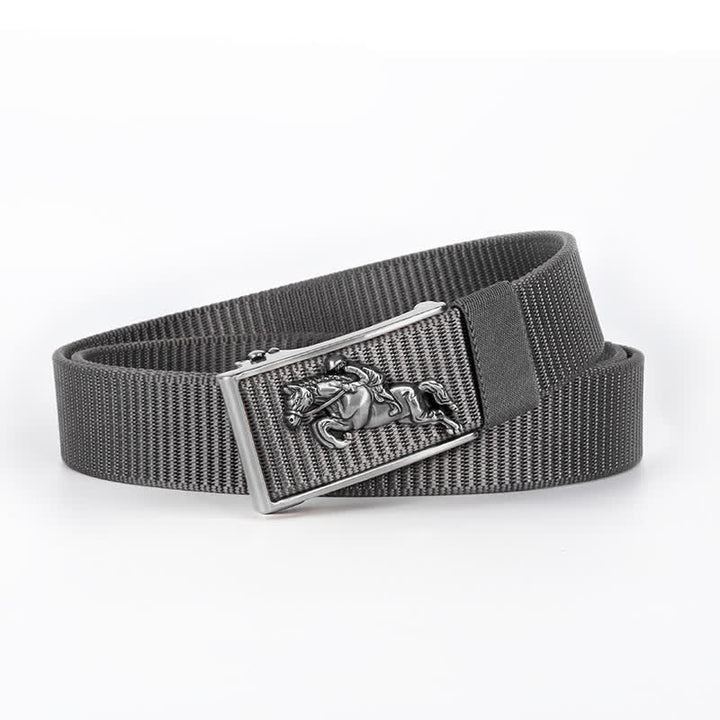 Ceinture en nylon à boucle automatique pour homme avec boucle automatique pour l'équitation
