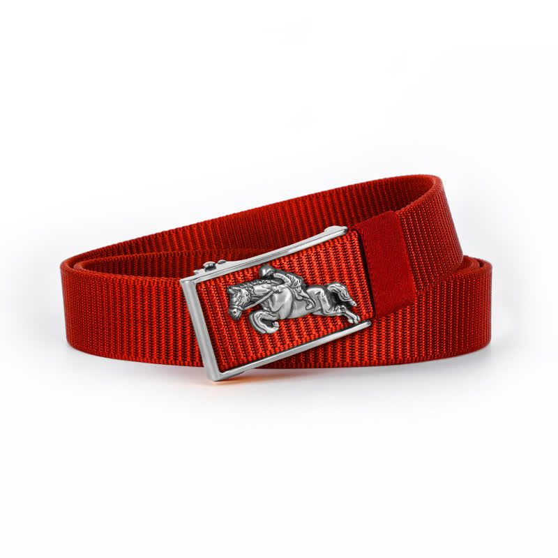 Ceinture en nylon à boucle automatique pour homme avec boucle automatique pour l'équitation