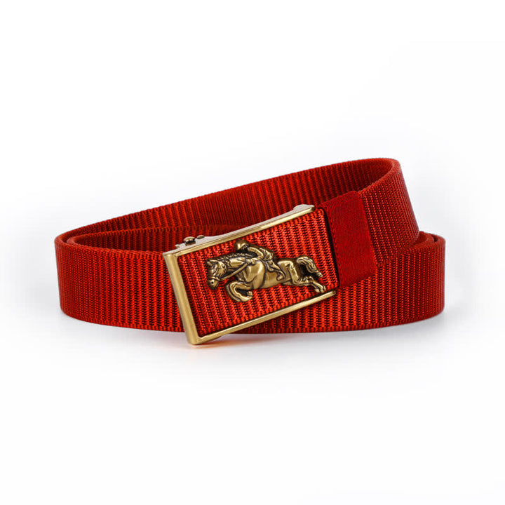 Ceinture en nylon à boucle automatique pour homme avec boucle automatique pour l'équitation