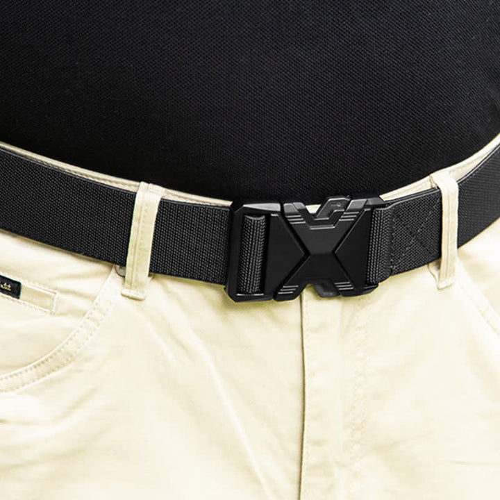 Ceinture tactique à boucle à dégagement rapide en nylon épais pour hommes