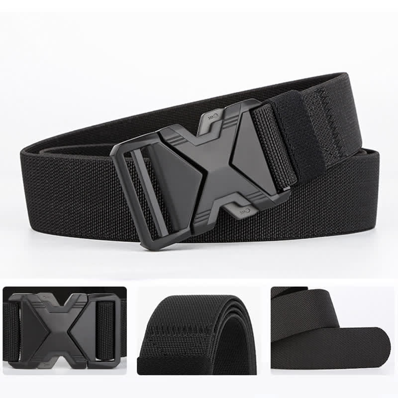 Ceinture tactique à boucle à dégagement rapide en nylon épais pour hommes