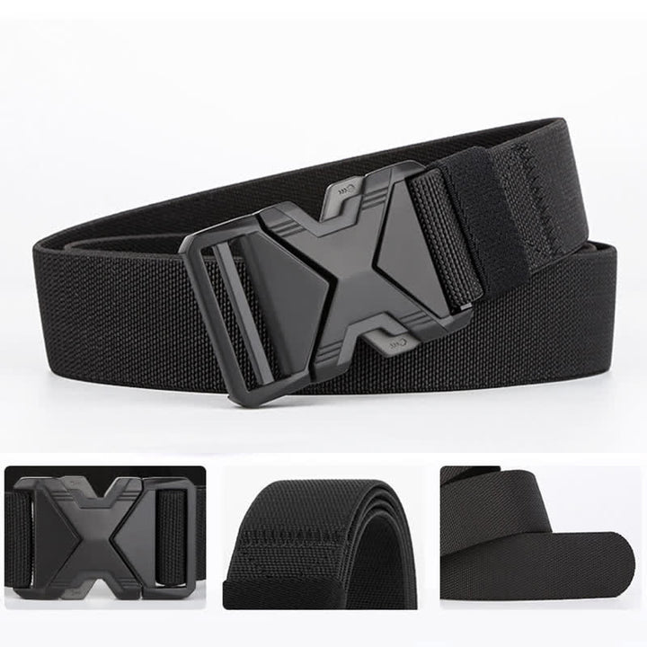 Ceinture tactique à boucle à dégagement rapide en nylon épais pour hommes