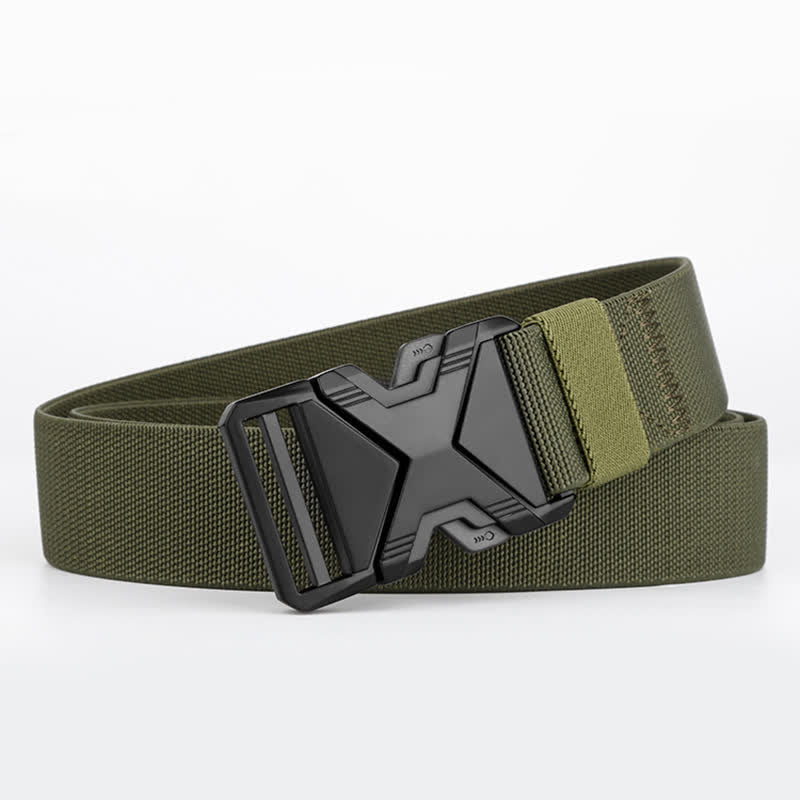 Ceinture tactique à boucle à dégagement rapide en nylon épais pour hommes