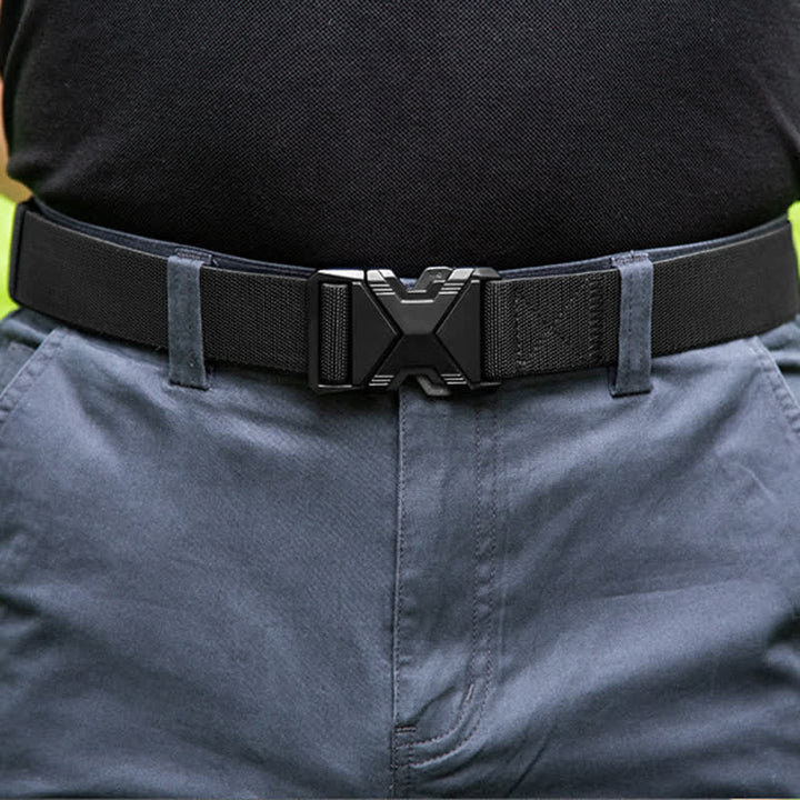 Ceinture tactique à boucle à dégagement rapide en nylon épais pour hommes