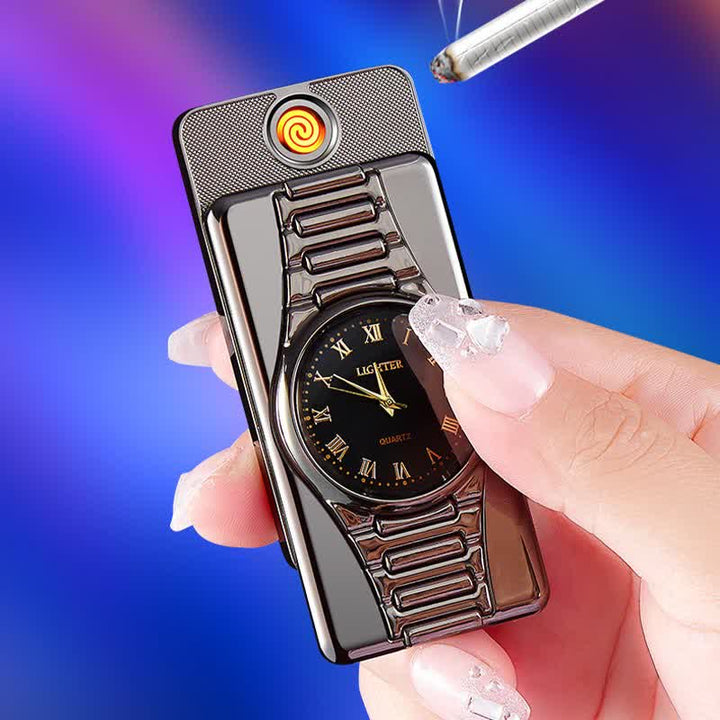 Briquet électrique rechargeable Creative Clock avec câble USB