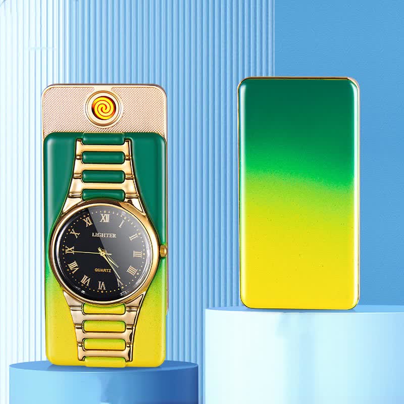 Briquet électrique rechargeable Creative Clock avec câble USB
