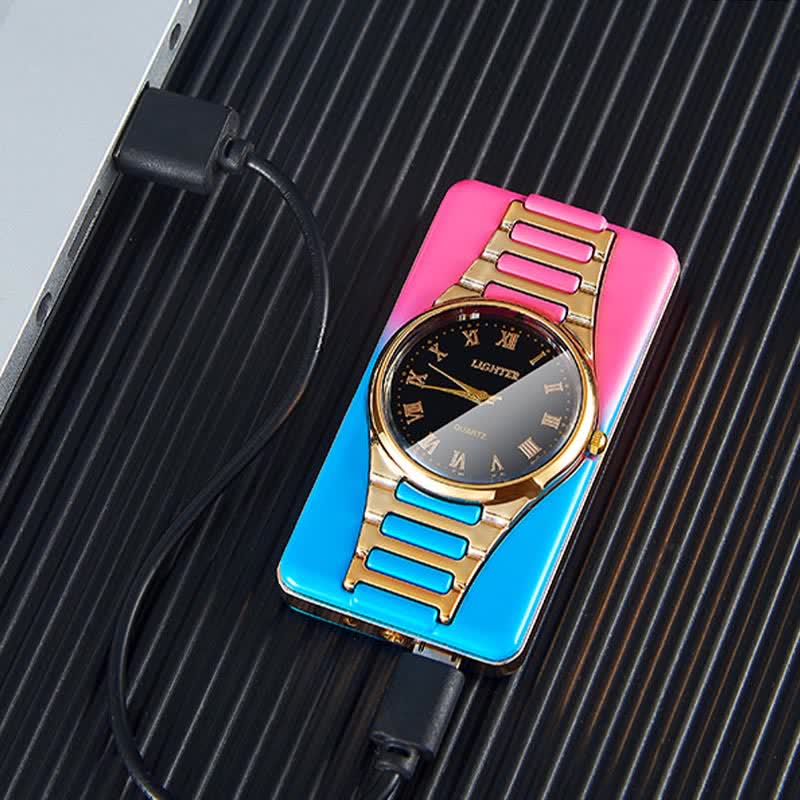 Briquet électrique rechargeable Creative Clock avec câble USB