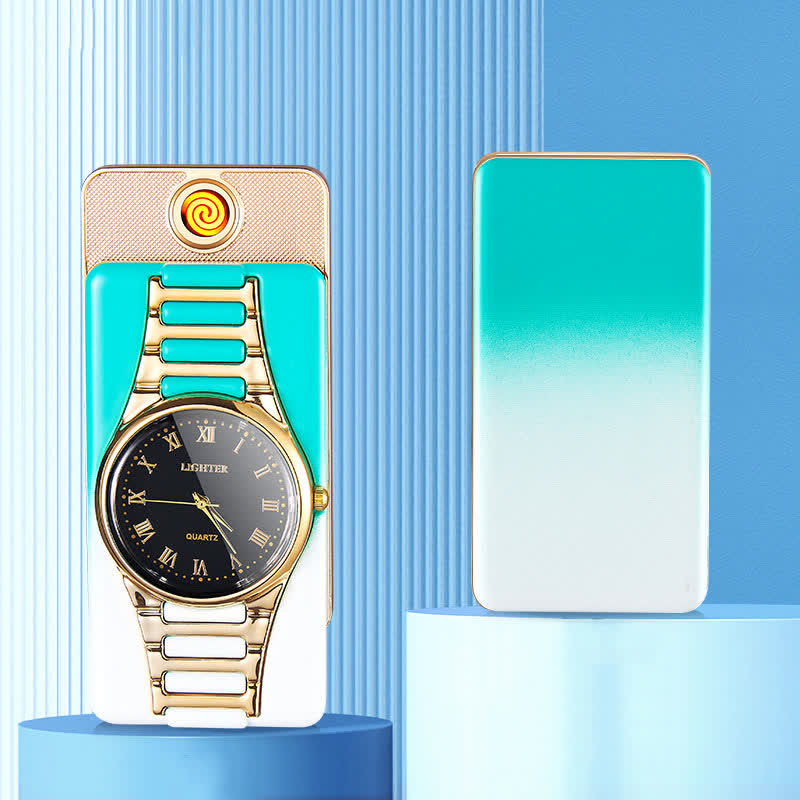 Briquet électrique rechargeable Creative Clock avec câble USB