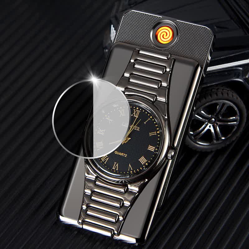 Briquet électrique rechargeable Creative Clock avec câble USB