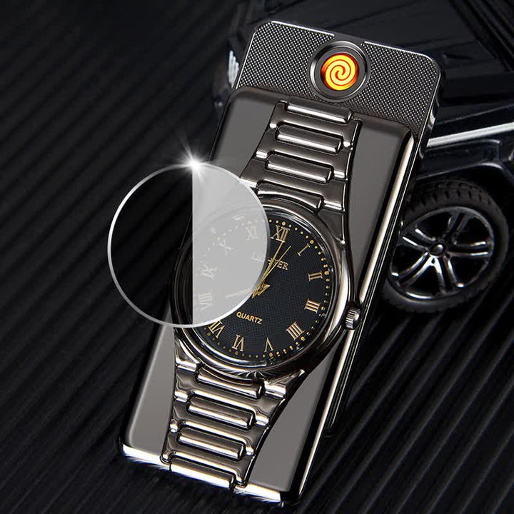 Briquet électrique rechargeable Creative Clock avec câble USB