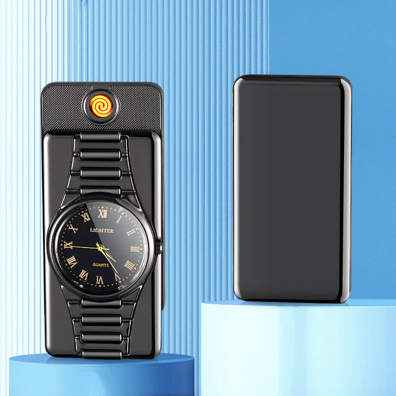 Briquet électrique rechargeable Creative Clock avec câble USB