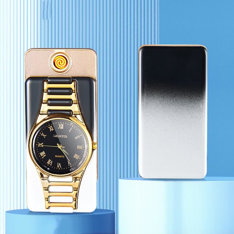 Briquet électrique rechargeable Creative Clock avec câble USB