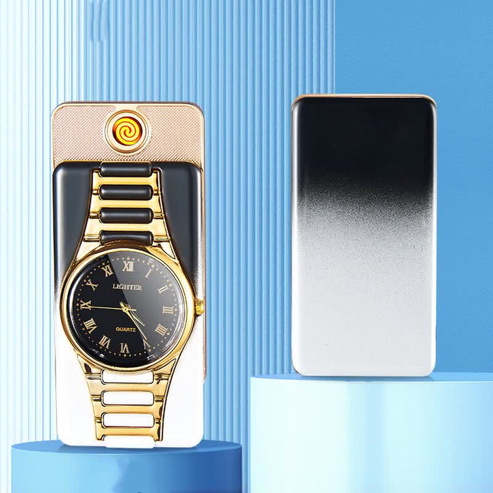 Briquet électrique rechargeable Creative Clock avec câble USB