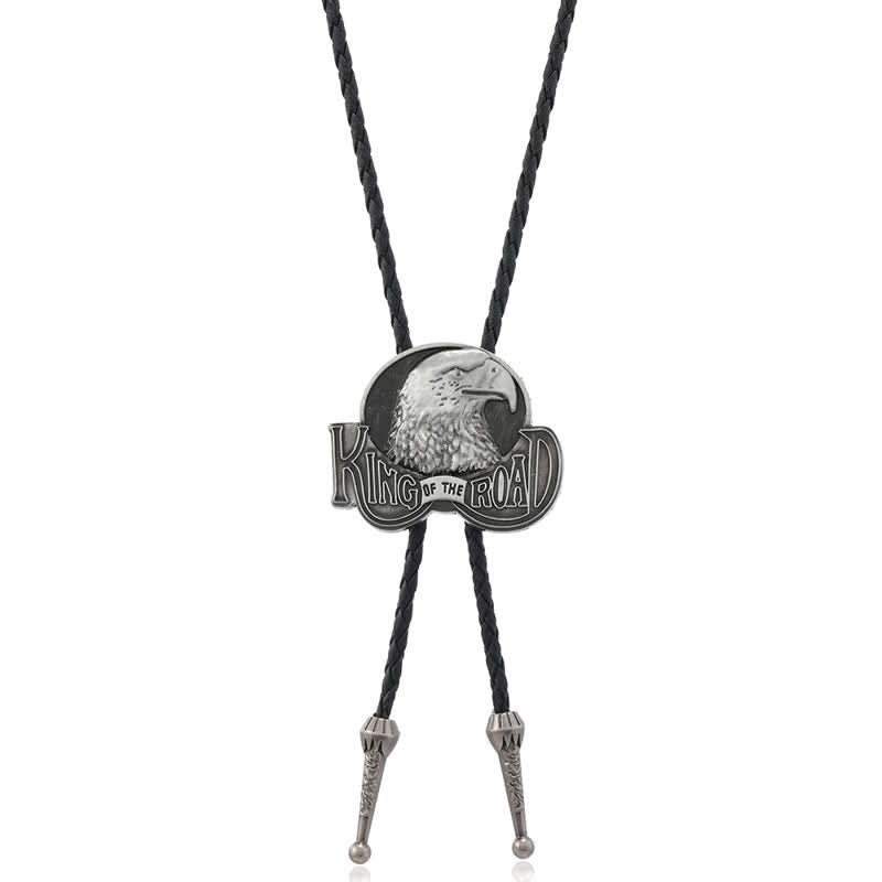 Cravate bolo en cuir Eagle King Of The Road
