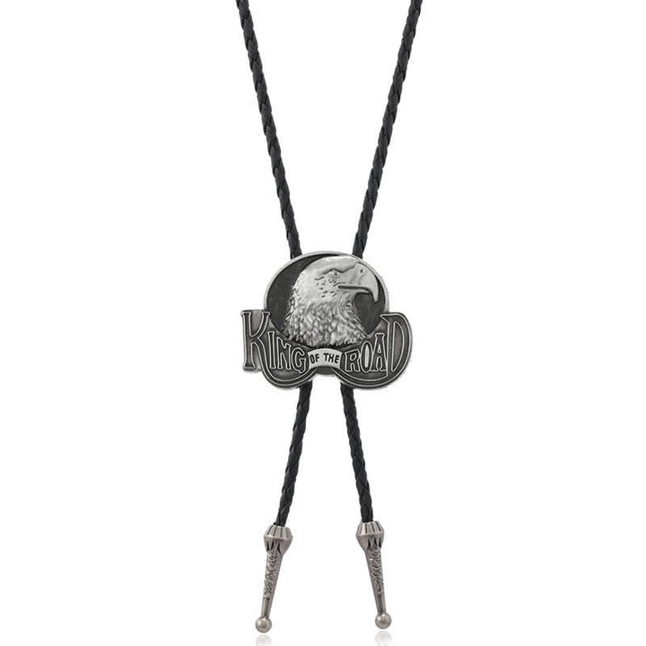 Cravate bolo en cuir Eagle King Of The Road