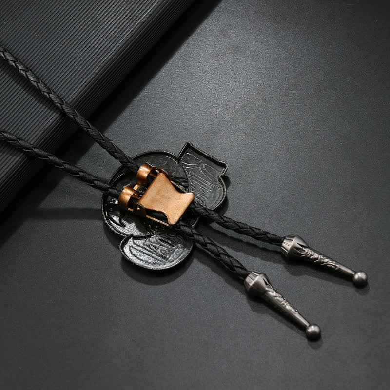 Cravate bolo en cuir Eagle King Of The Road