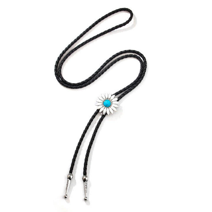 Pendentif en pierre précieuse artificielle Little Daisy Tournesol Bolo Tie