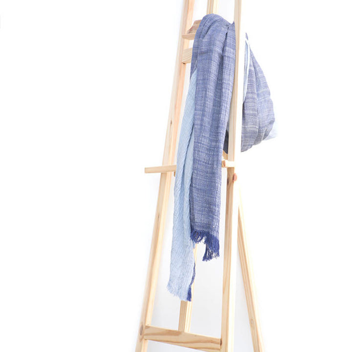 Écharpe fine et légère de style rétro à deux tons assortis