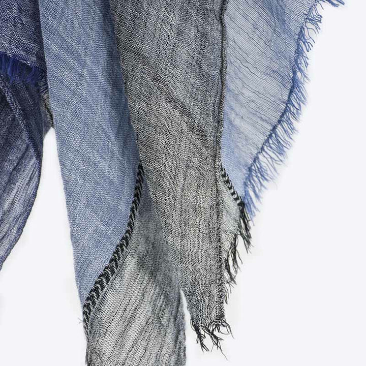 Écharpe fine d'été à plis assortis à trois tons - image 2
