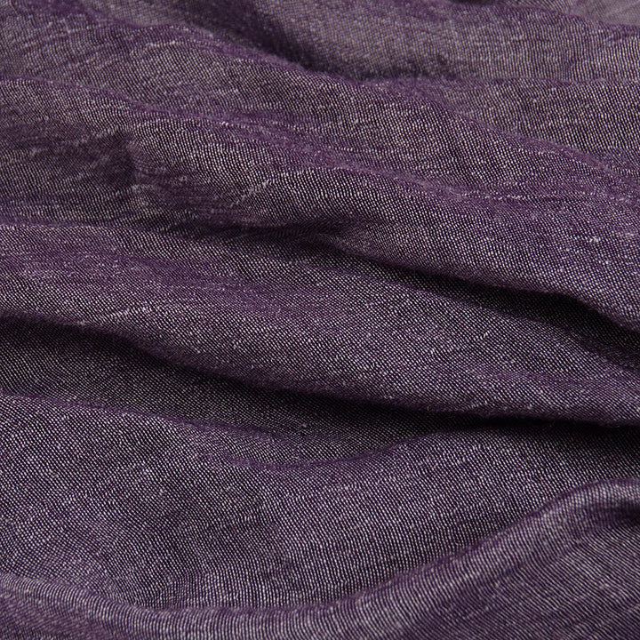 Écharpe fine plissée vintage de couleur unie pour l'été - image 5