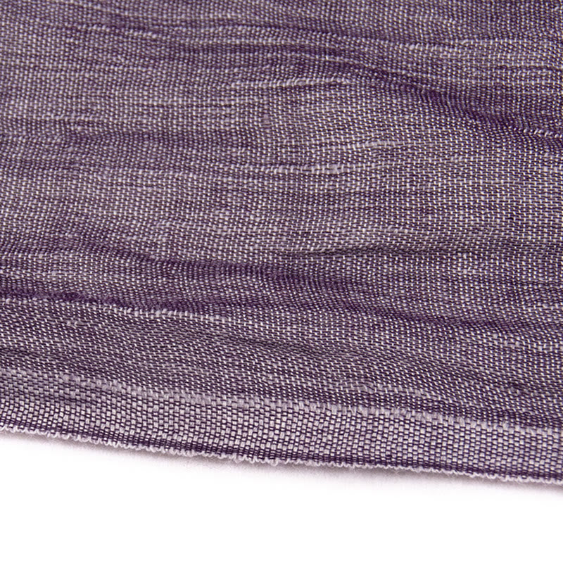 Écharpe fine plissée vintage de couleur unie pour l'été - image 7