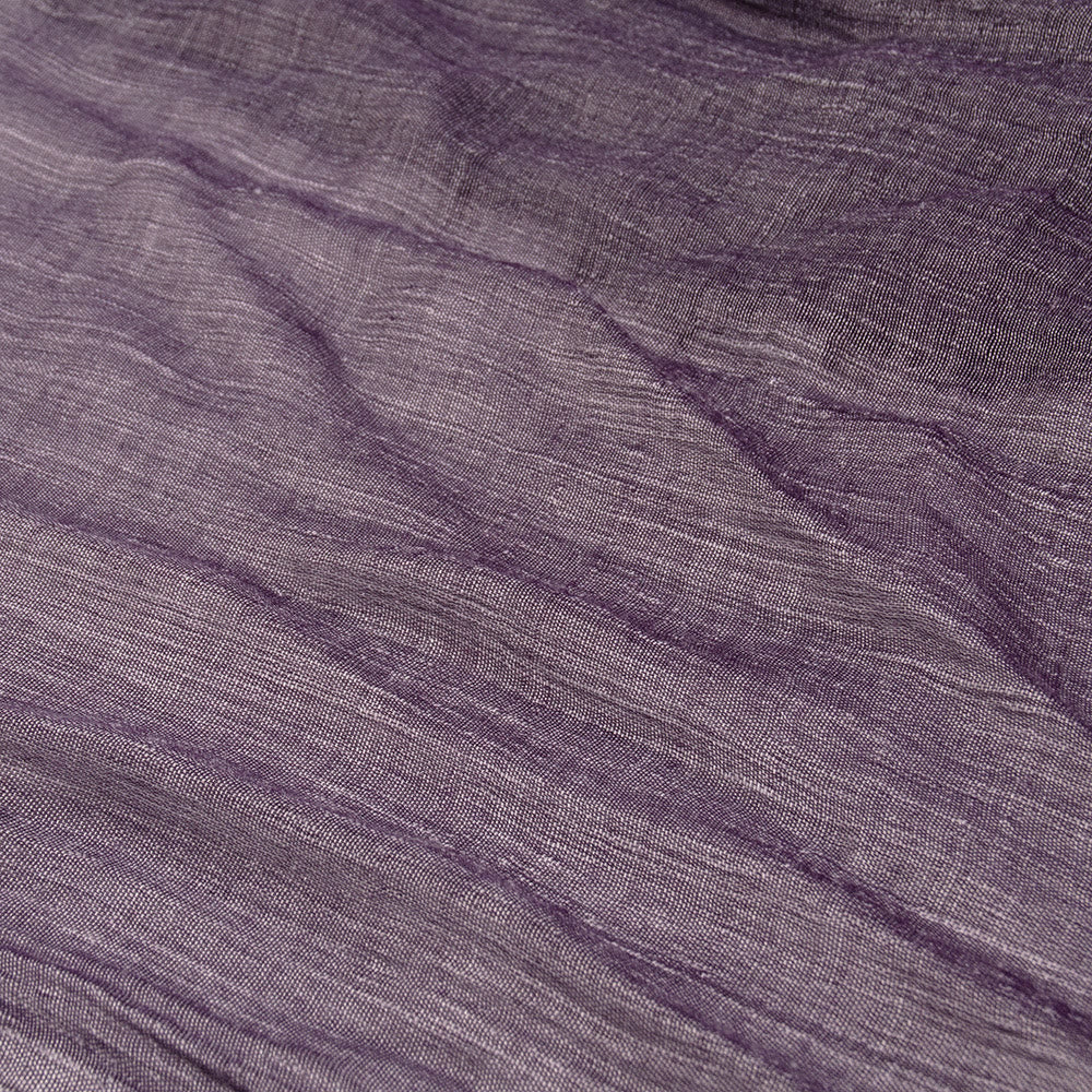 Écharpe fine plissée vintage de couleur unie pour l'été - image 6