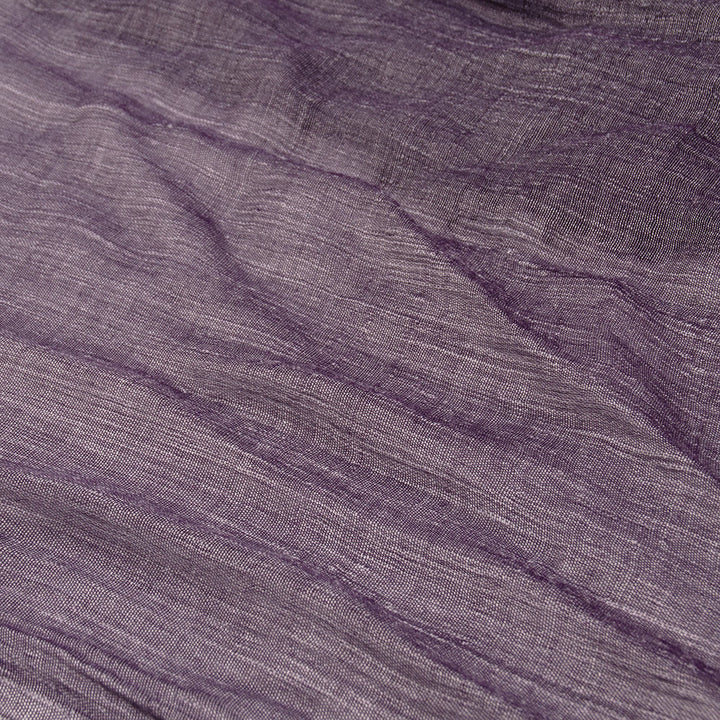 Écharpe fine plissée vintage de couleur unie pour l'été - image 6